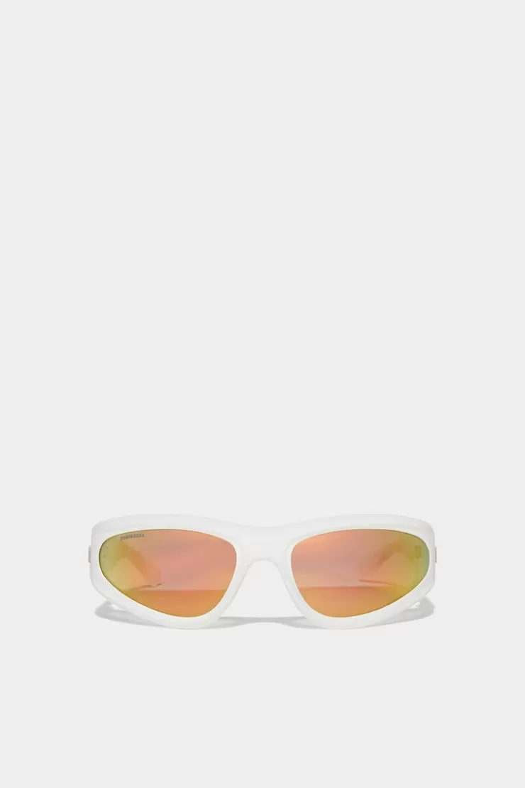 Dsquared2 White Hype Sunglasses>Uomo Occhiali