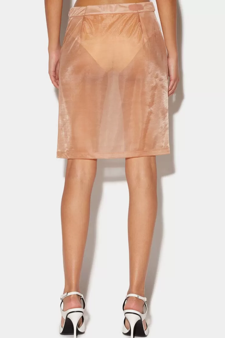 Dsquared2 Wrap Mini Skirt>Donna Gonne